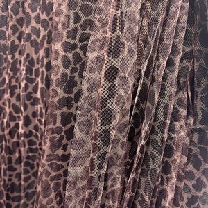 Chi wish Tulle layered skirt. NWOT animal print